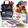 🧶 Beginner Crochet Kit with Yarn & Backpack