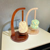 Magnetic Wooden Yarn Holder – Smooth, Tangle-Free Knitting &Crochet